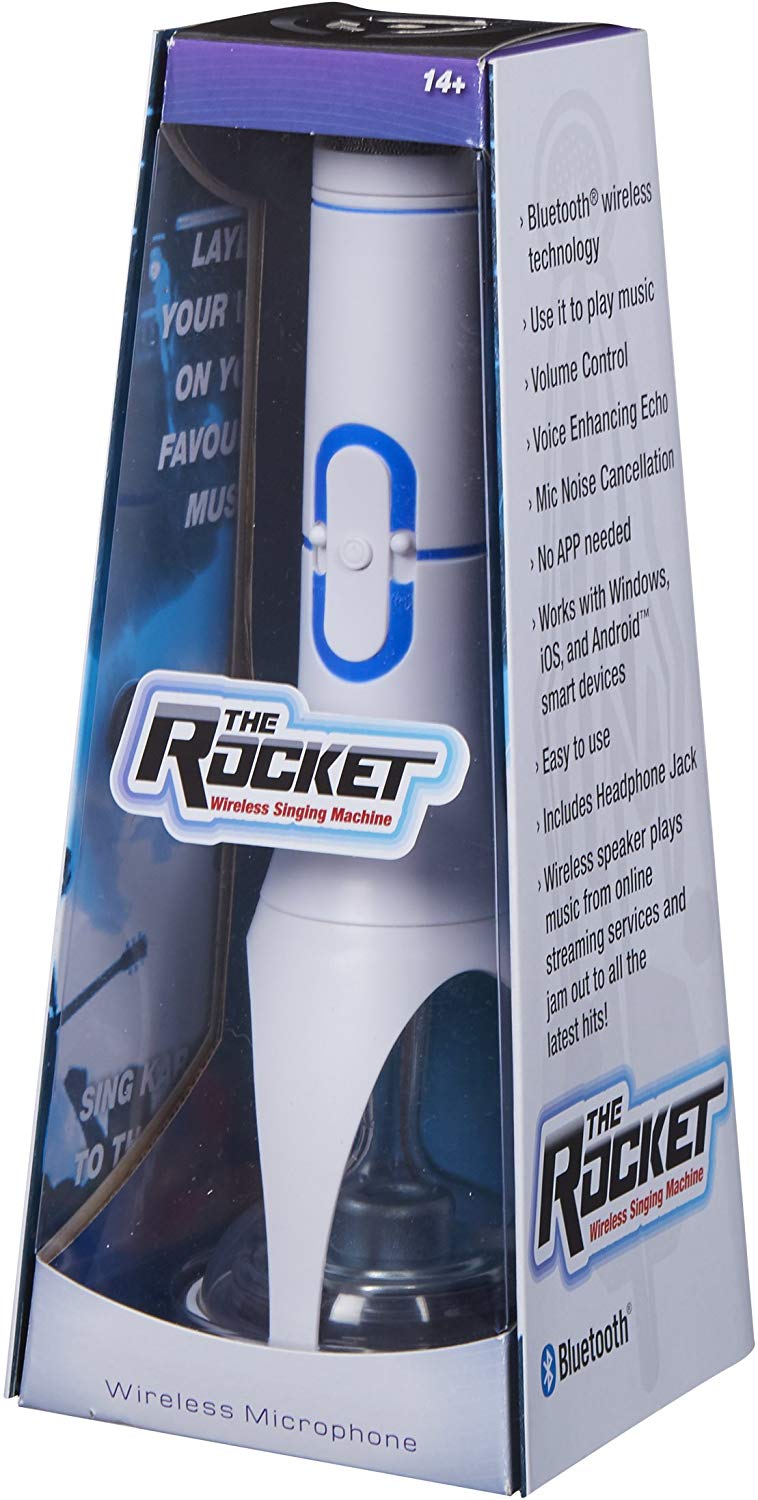 Rocket Mikrofon Bezprzewodowy Karaoke z Głośnikiem Bluetooth