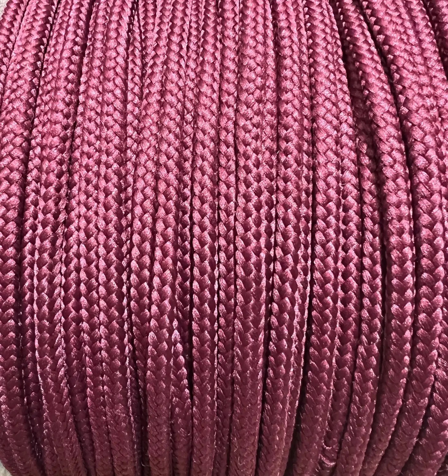Braided Polyester Cord Maroon 6mm X 25m Rope Source
