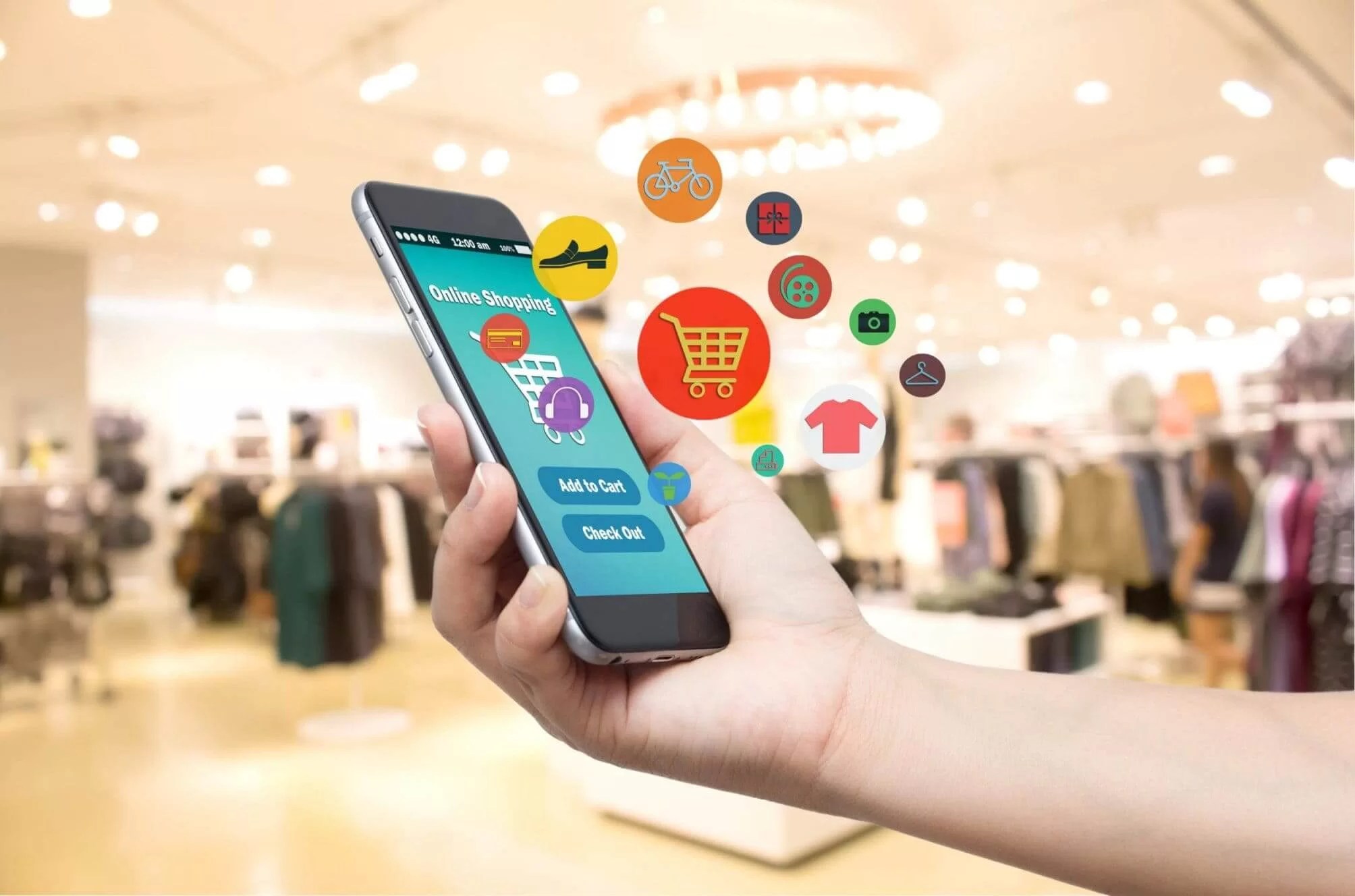 Create an online store app Roqay for mobile apps design