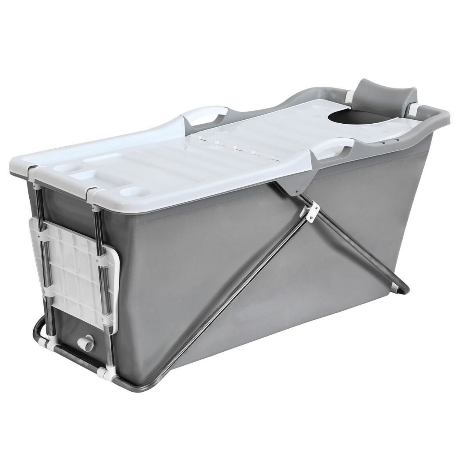 demerx badbalja Sammenklappelig Badebalje Grå Qbad | Hos Os Handler Du Sikkert Og Billigt | Rörfokus