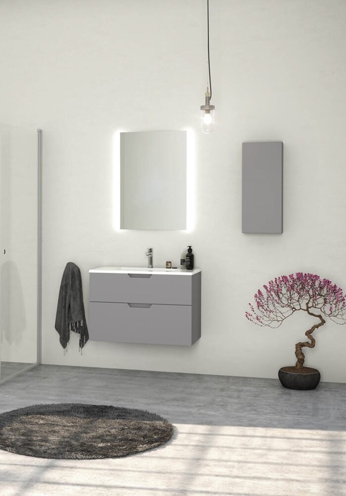 Badrumsspegel 80 Cm Badrumsspegel Noro Deco LEDBelysning 80 cm Rörfokus