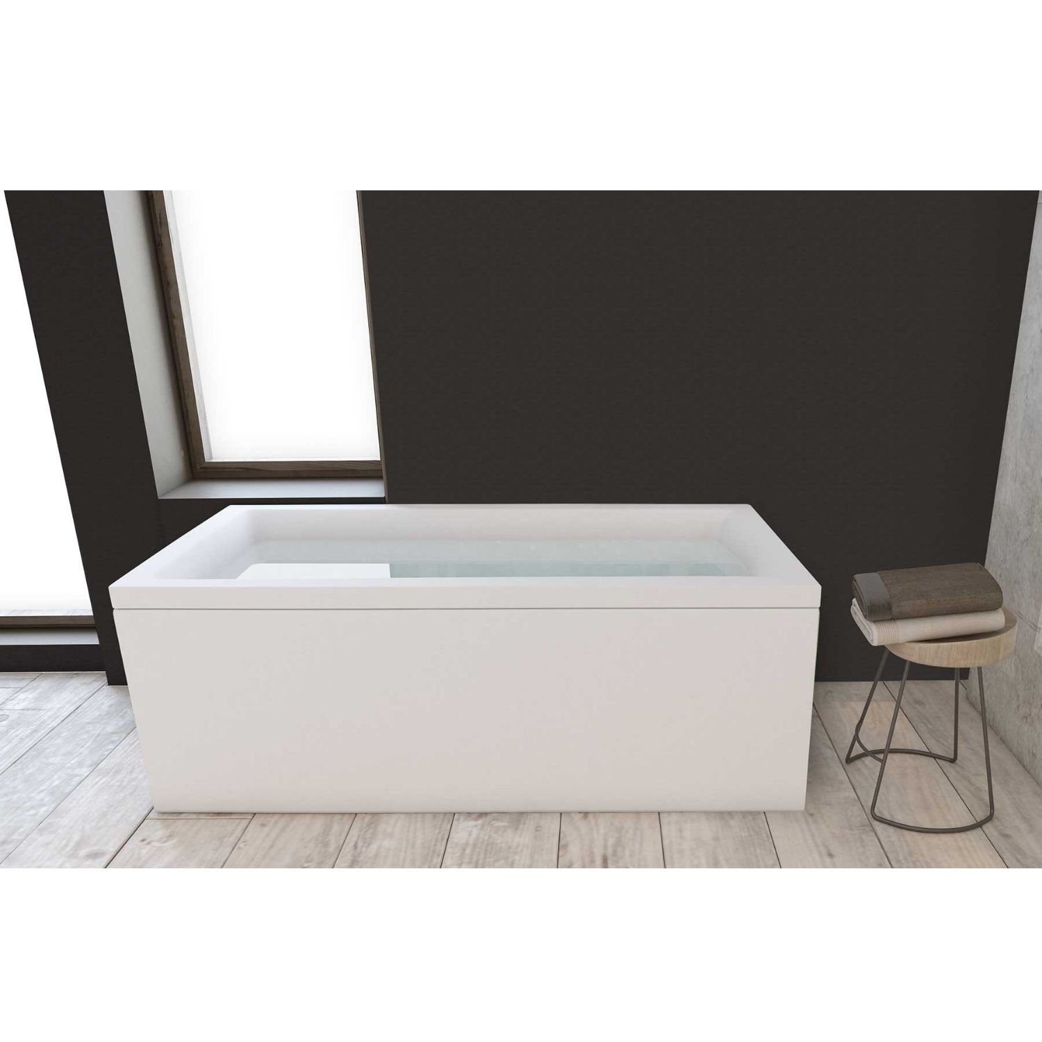 Badkar 160X70 Badkar Interform Idun 160x70 Vit/Vit 1099600 Paneler Rörfokus