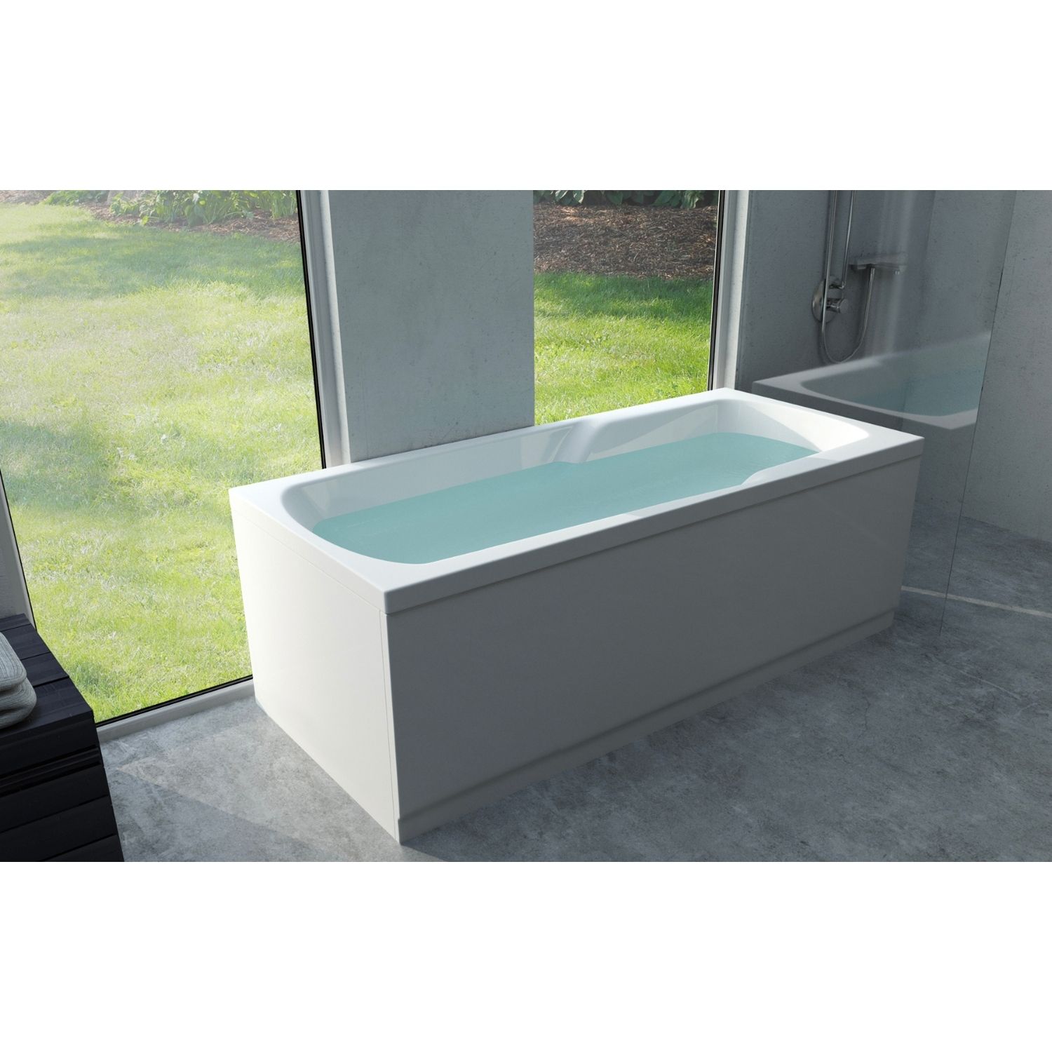 badkar 180x80 Badkar Interform Odin 180X80 Vit/Vit 1099600 Liggkomfort | Rörfokus