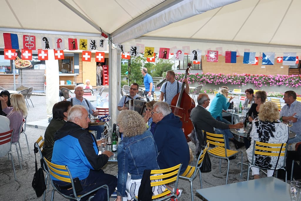Vom Pavillonkonzert ganz nah zum Publikum im Zelt Rorschacher Echo