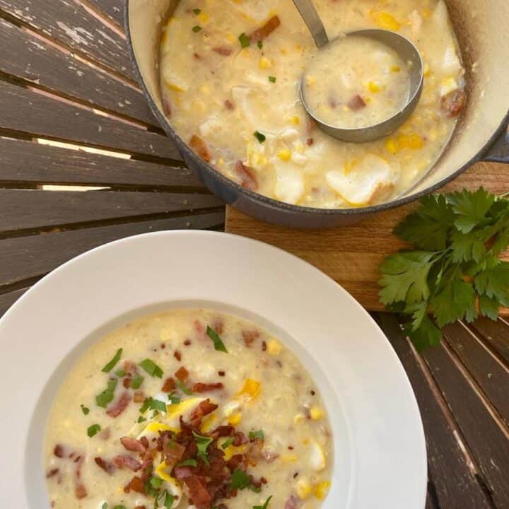 Smoked Haddock Chowder With Crispy Bacon Rosanna ETC