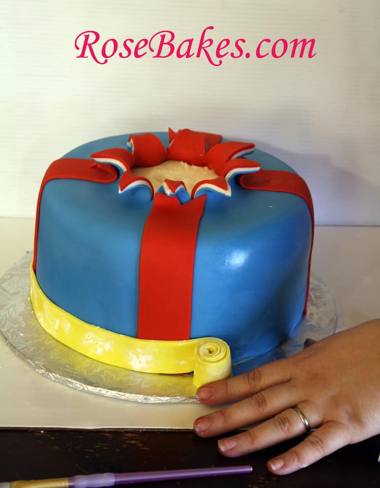 Ribbons on Cake 7 Rose Bakes