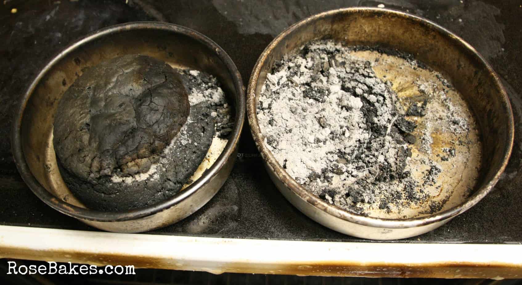 Burned Cakes Rose Bakes