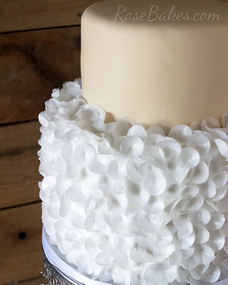 Cream & White Christening Cake + Wafer Paper Ruffles Tutorial Discount
