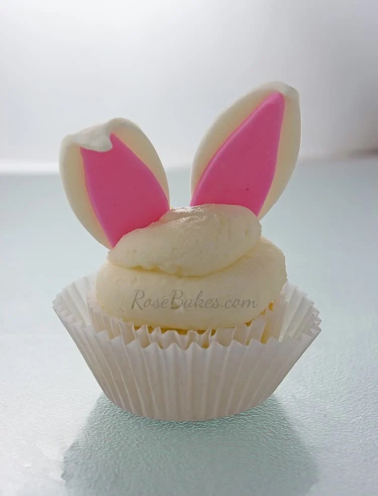 How to Make Easter Bunny Ears for Cupcakes Rose Bakes