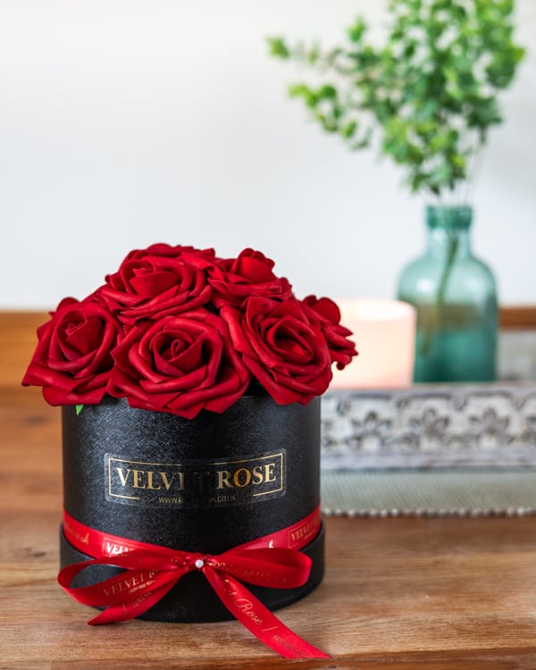 Everlasting Artificial Roses Gift Box Velvet Rose Box