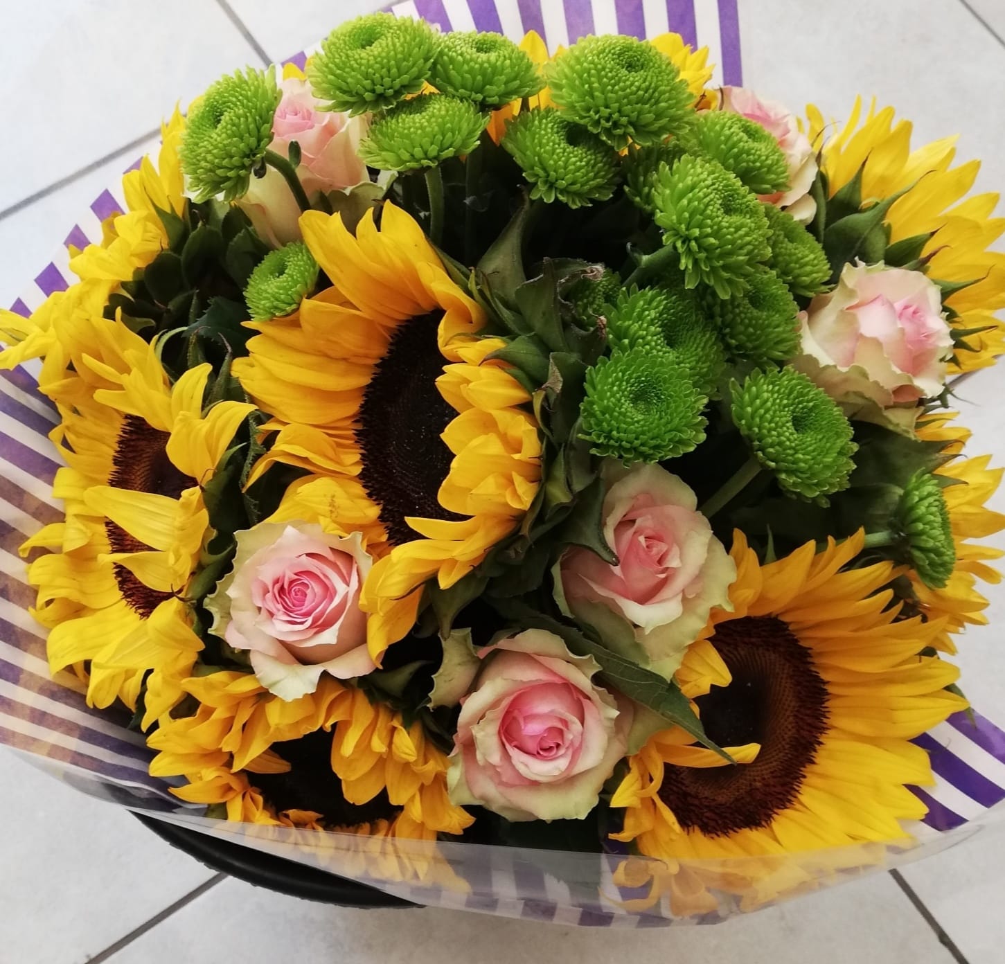 Sunflowers and Roses The Antique Rose Florist