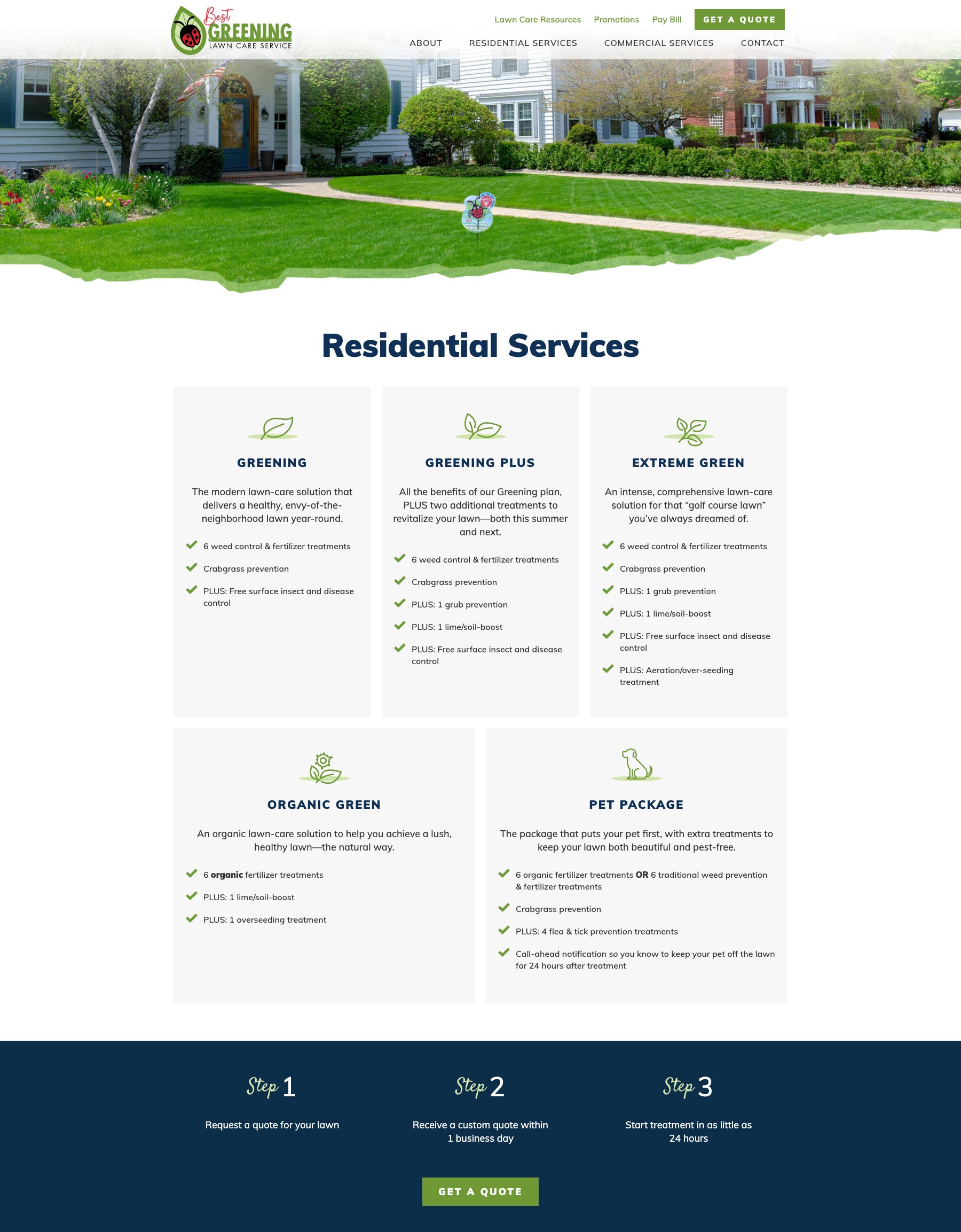 Best Greening Services Website Rosenberg Advertising