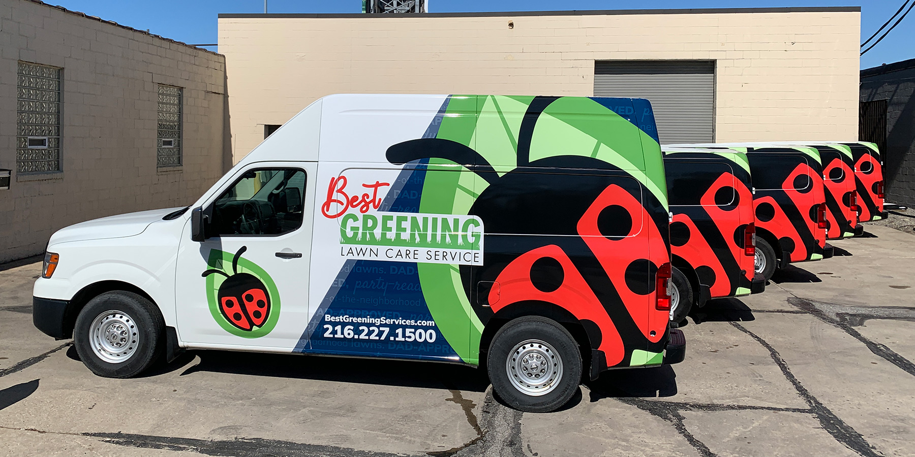 Best Greening Services Van Wraps & Yard Signs Rosenberg Advertising