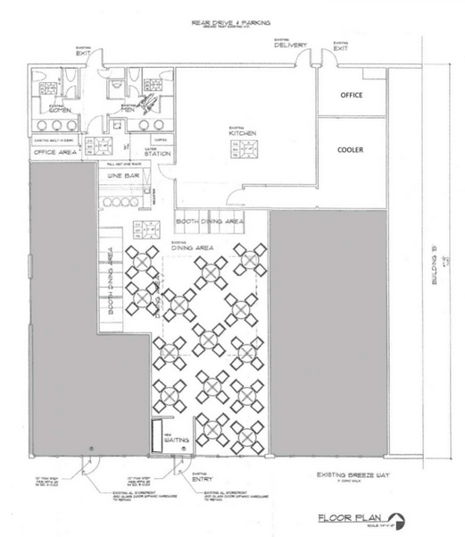 Village Tower Shoppes Restaurant For Lease, Suite 103 Rosenfeld