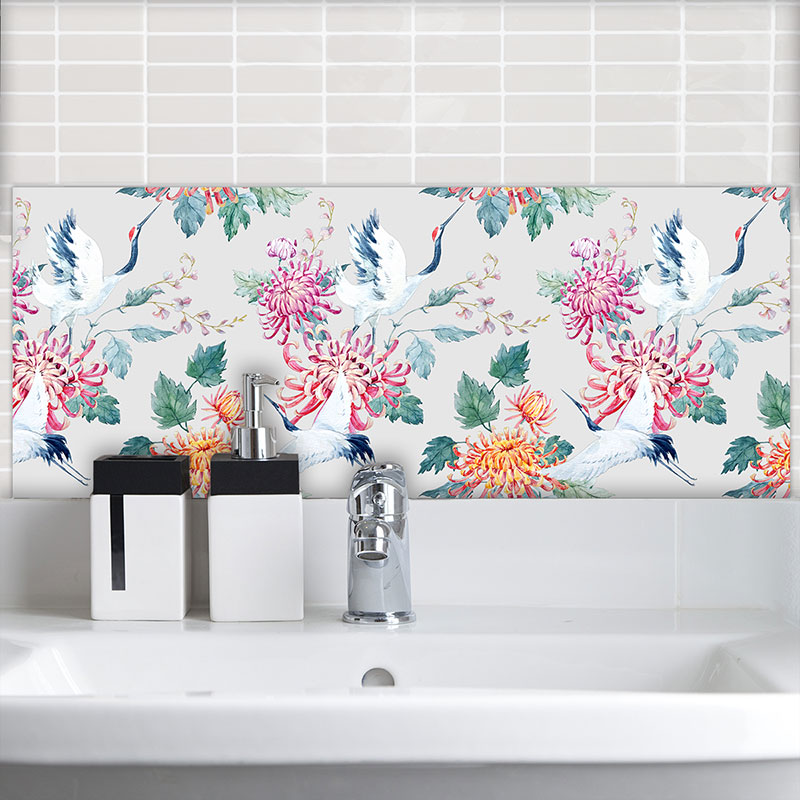 Image of Art oriental Japonisme Feature wall tiles from forthefloorandmore.com