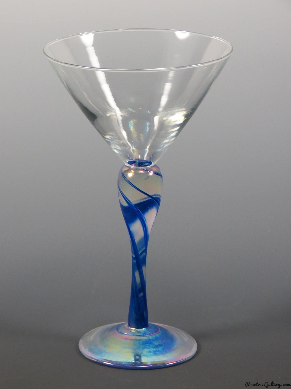 Martini Glass Rosetree Blown Glass