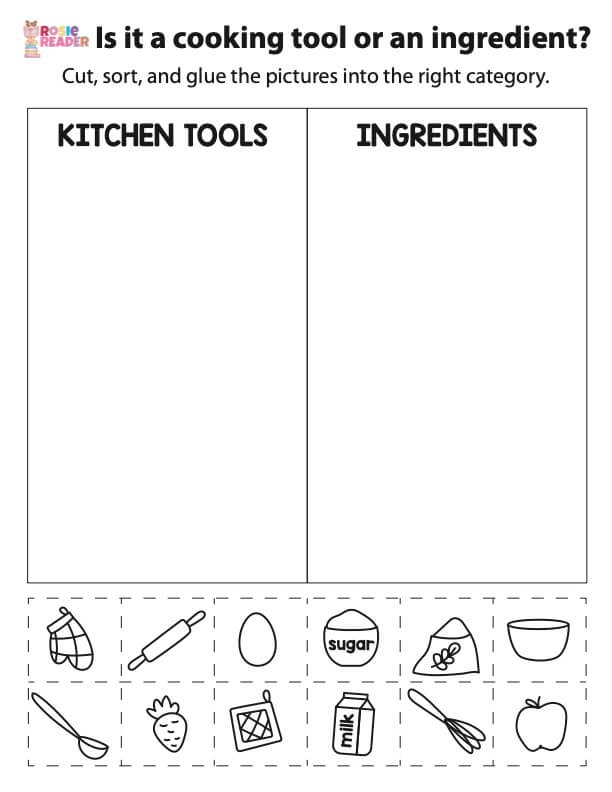 Sorting Worksheet Preschool - Reading adventures for kids ages 3 to 5