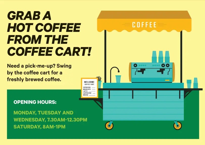 Grab a hot coffee from the coffee cart » Roskill Development