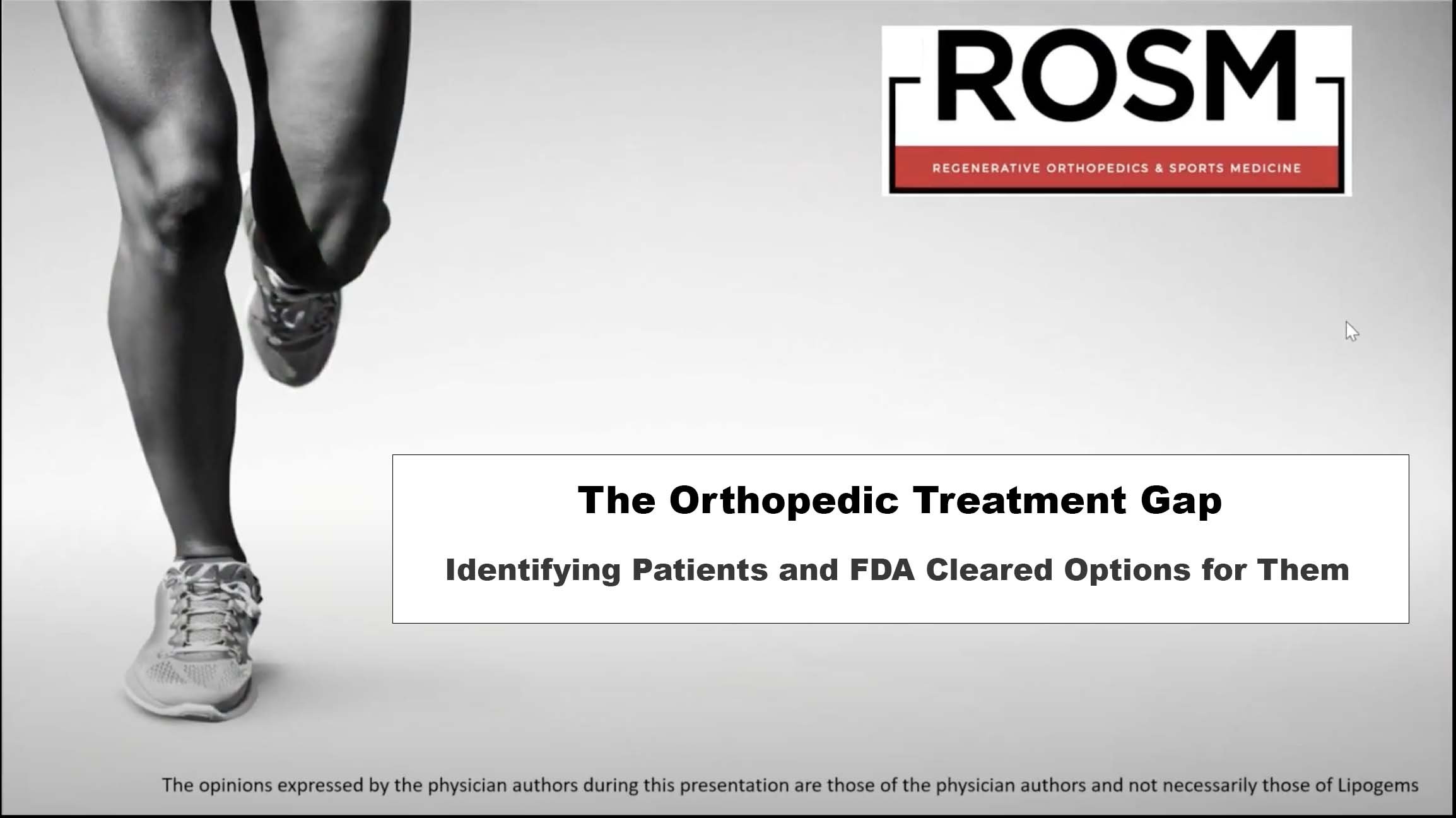 Orthopedic Treatment Gap inar Blog ROSM