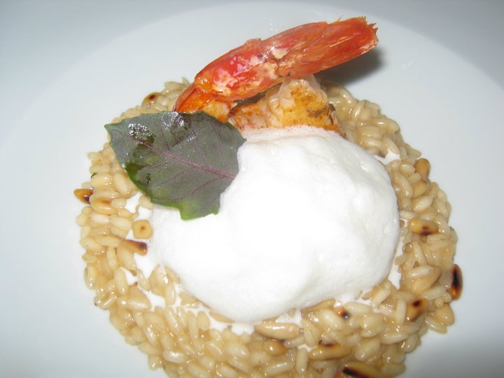 Rosmarinonews.it PRIMI d'AUTORE. Risotto con gamberi rossi, pinoli