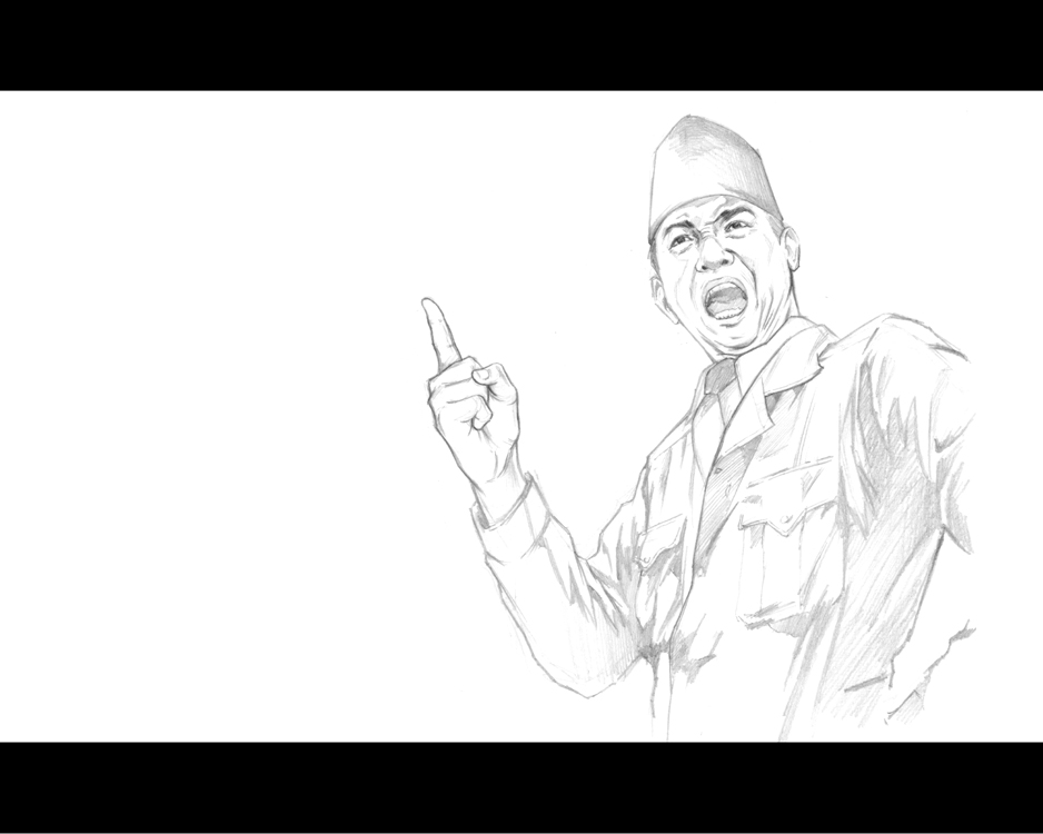 Bung Karno Dalam Sketsa Kepak Garuda Roso Daras