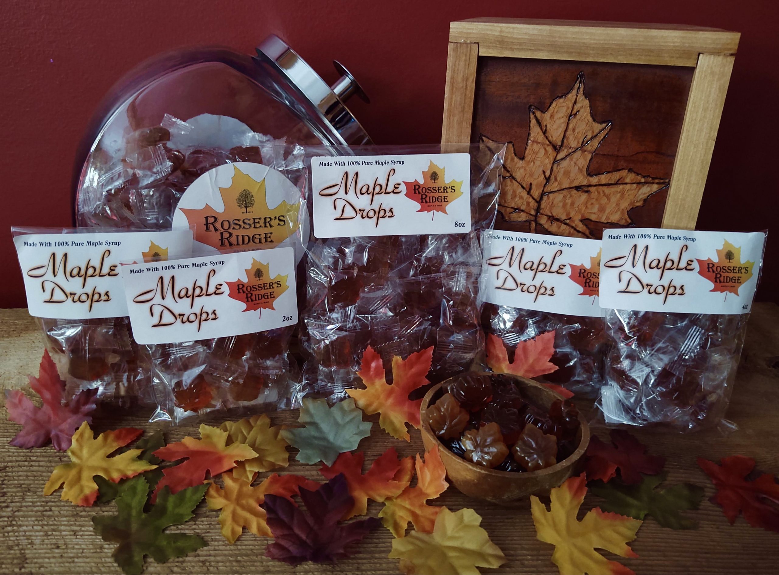 Maple Drops Rosser's Ridge Maple Syrup