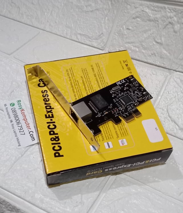 Jual Lan Card Gigabit PCIExpress Rosy Computer Malang