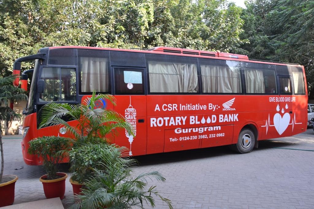 to Rotary Blood Bank Gurgaon.