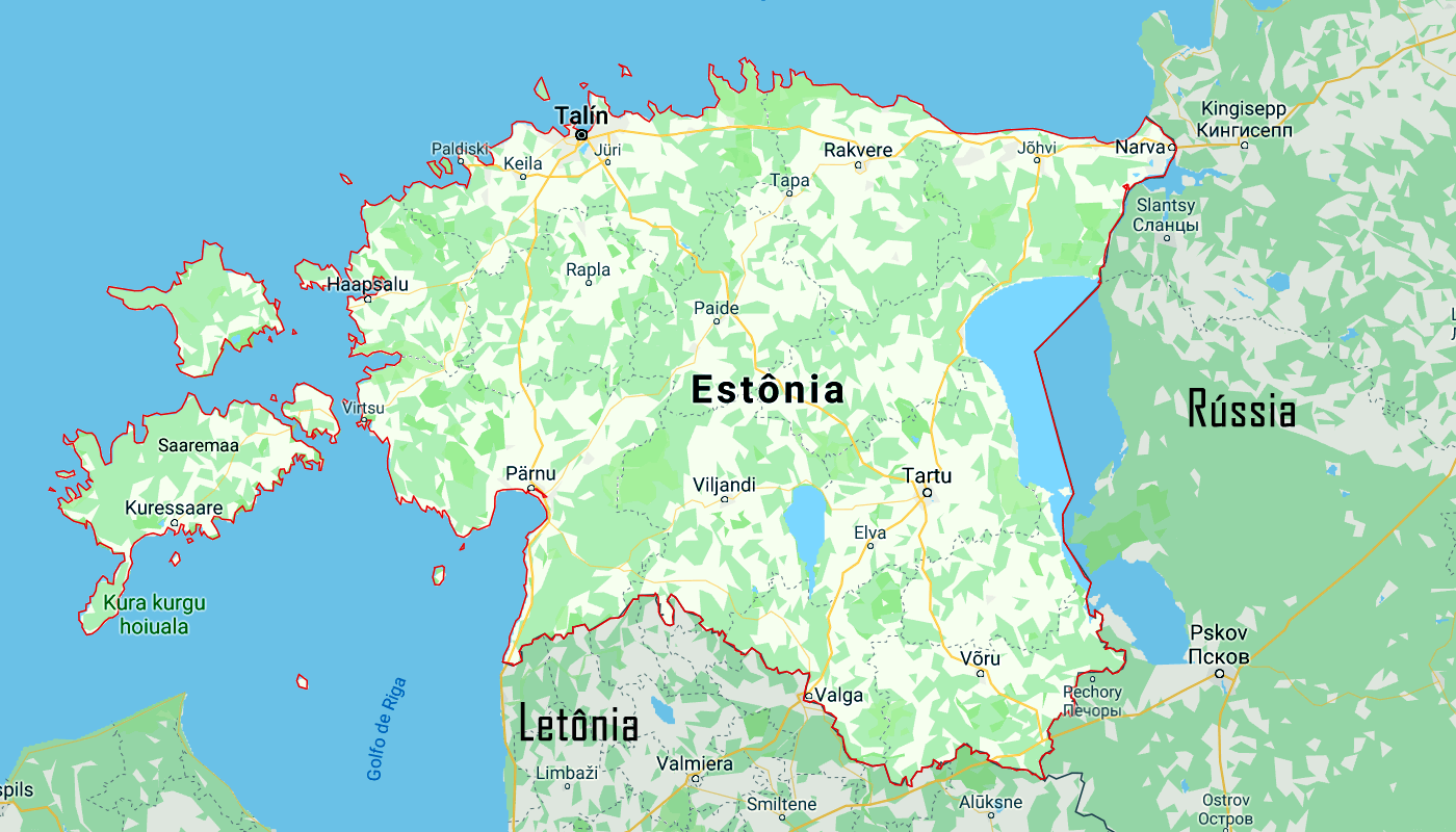 Estônia Bandeira, Mapa e Dados Gerais Rotas de Viagem
