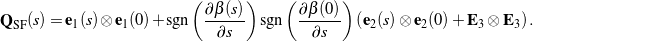 Kinematics of rods Rotations