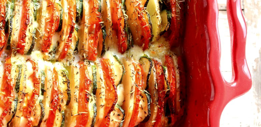 tian de légumes mozzarella pommes de terre