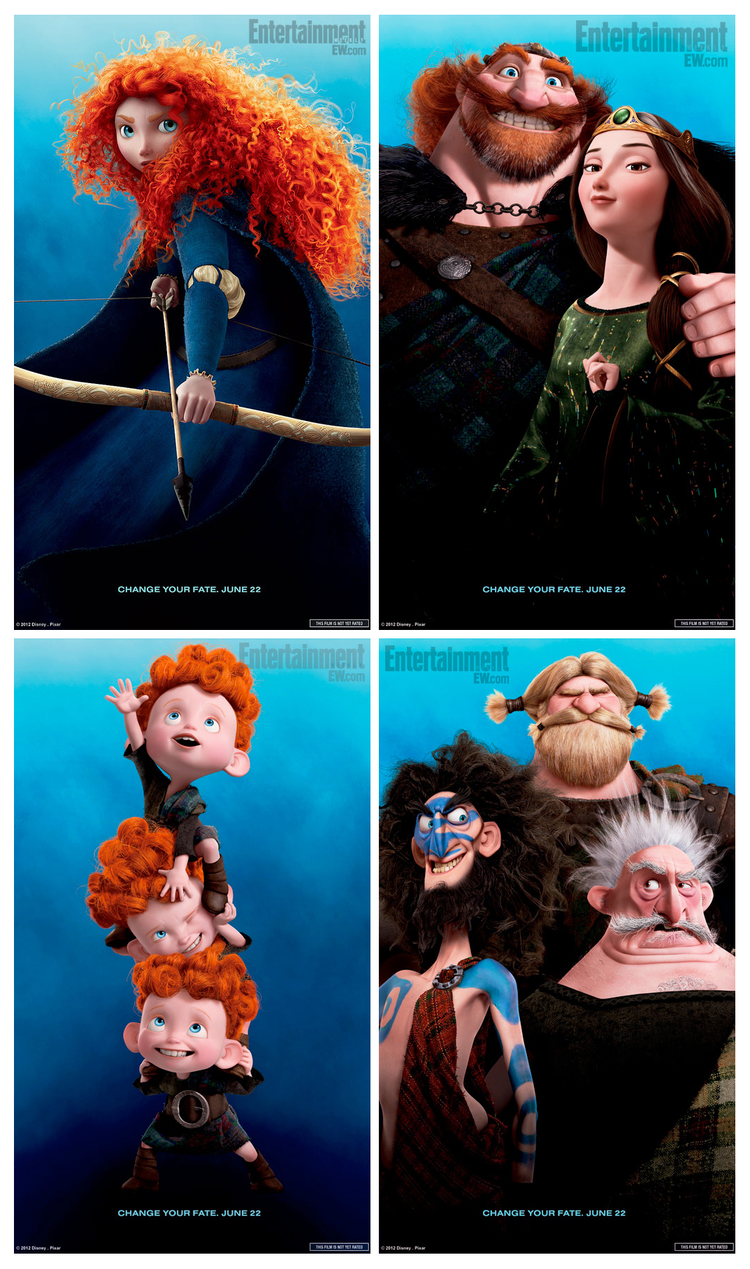 4 New 'Brave' Posters & More Info on the Characters Rotoscopers