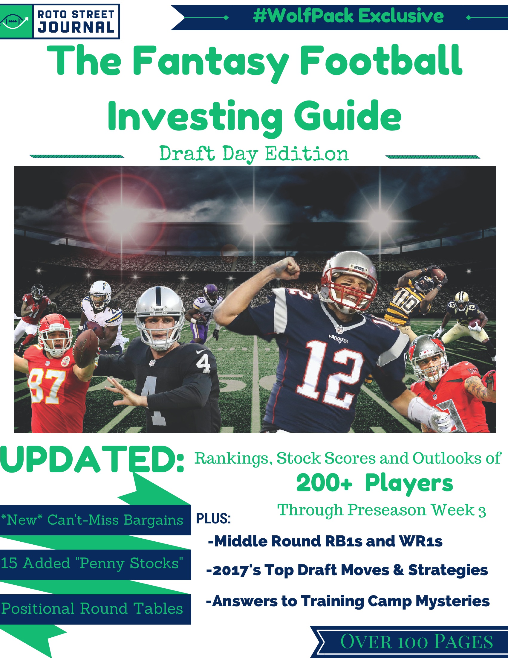Get your FREE Fantasy Football Investing Guide Draft Day Edition NOW