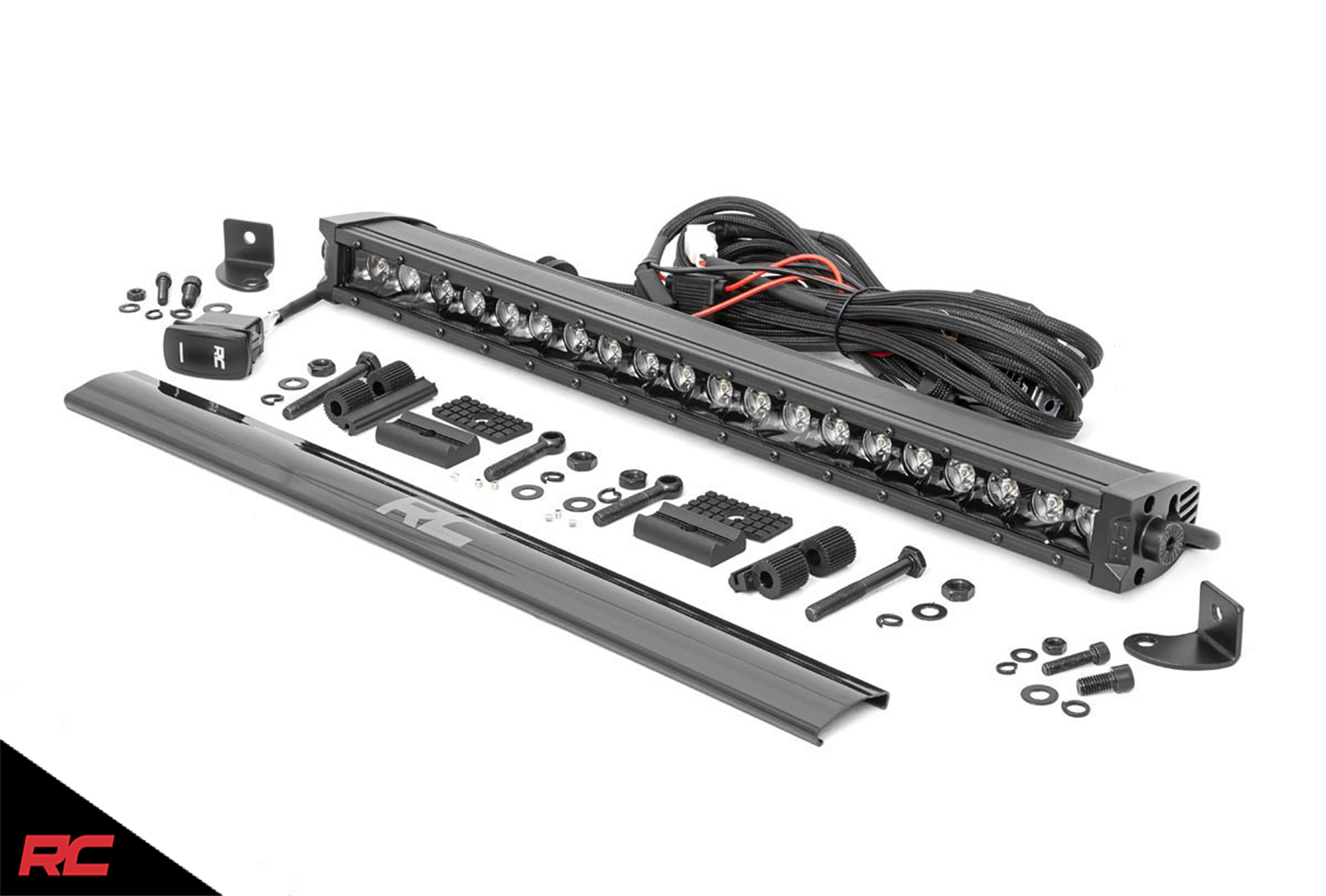 Rough Country 20" Black Series Single Row CREE LED Light Bar DRL eBay
