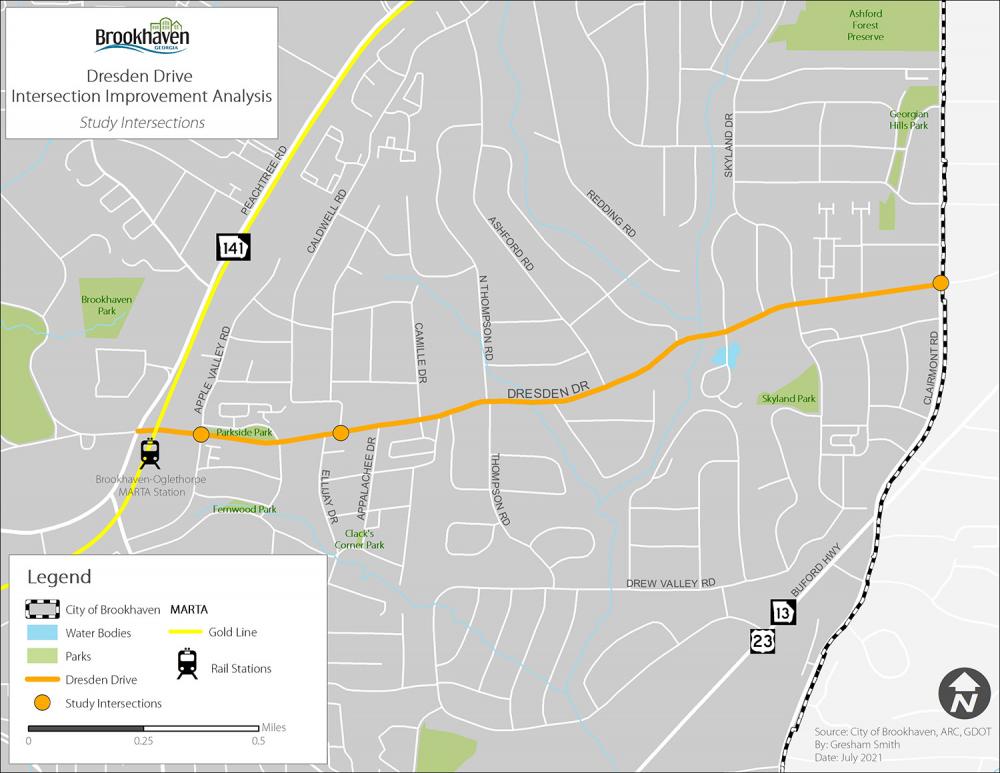 Brookhaven changes scope of Dresden Drive study Rough Draft Atlanta