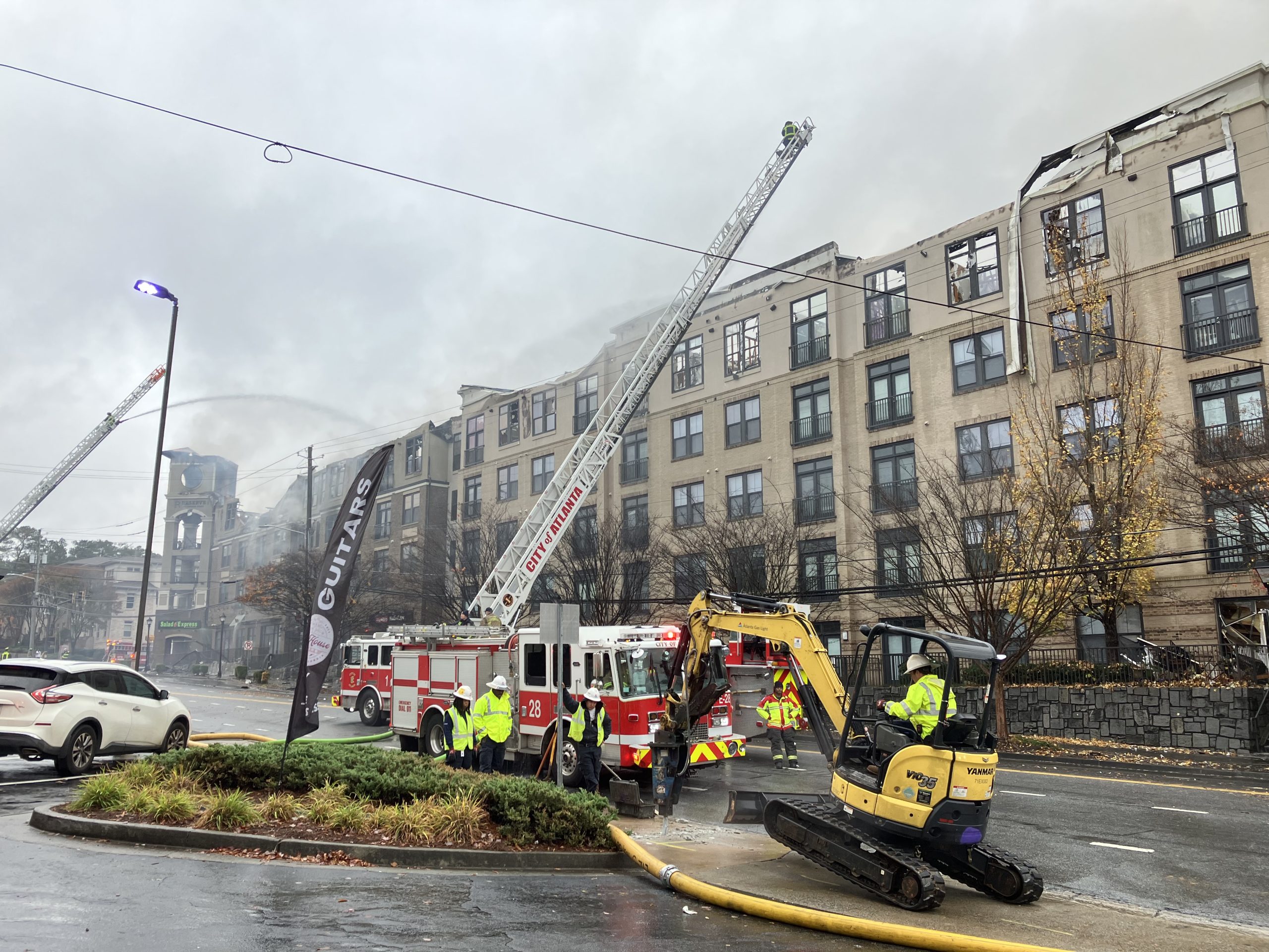 UPDATE Roads closed, firefighters still on scene at Lavista Road