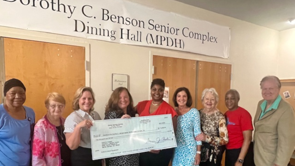 Benson Center Friends accept grant award from Sandy Springs Society