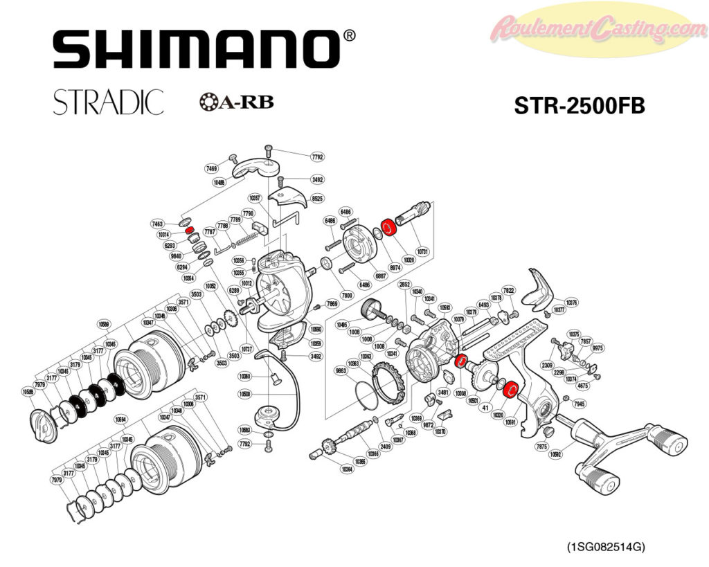 Schéma Shimano Stradic 2500FB