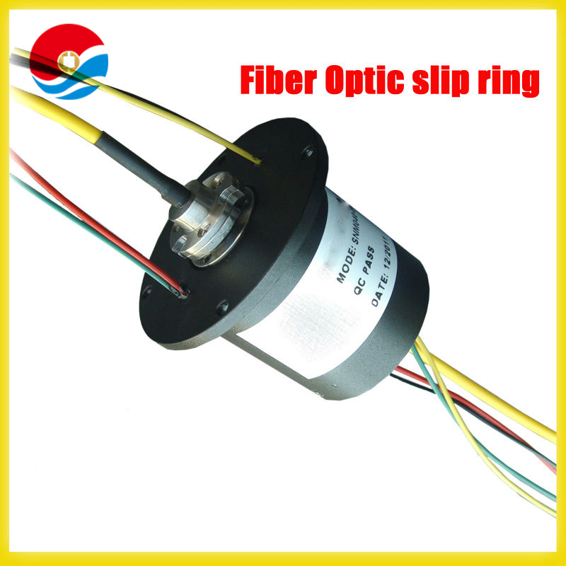 4wires electric circuits rotary joint Fiber Opticelectric Slip Ring