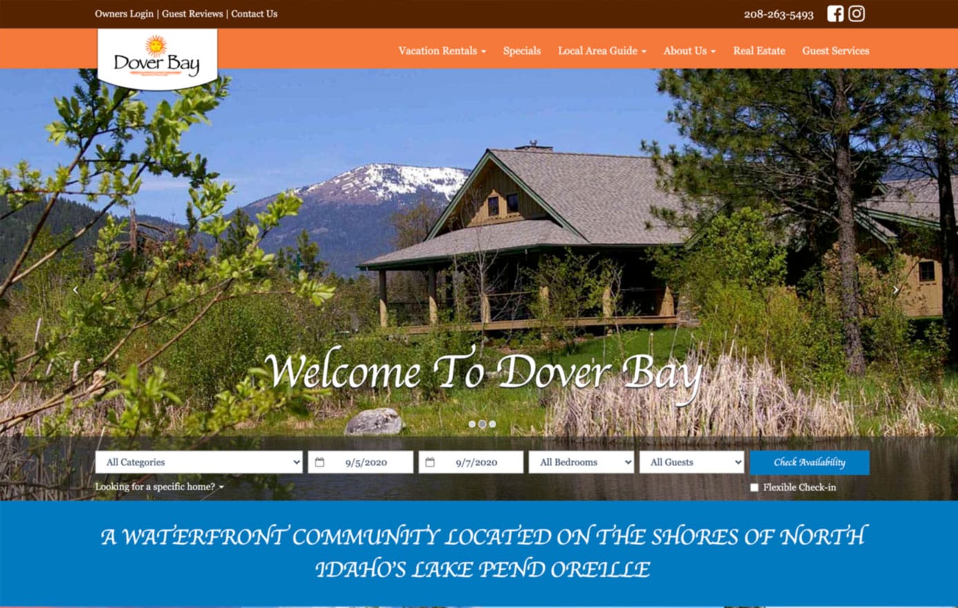 Dover Bay Bungalows site Developed By Roundbox Creative