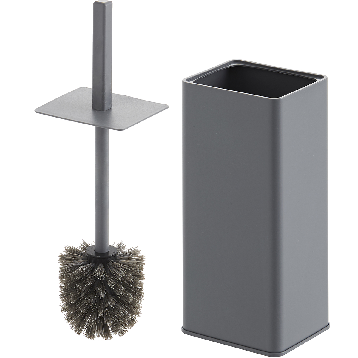 Toilet Brush Grey Round Enterprise