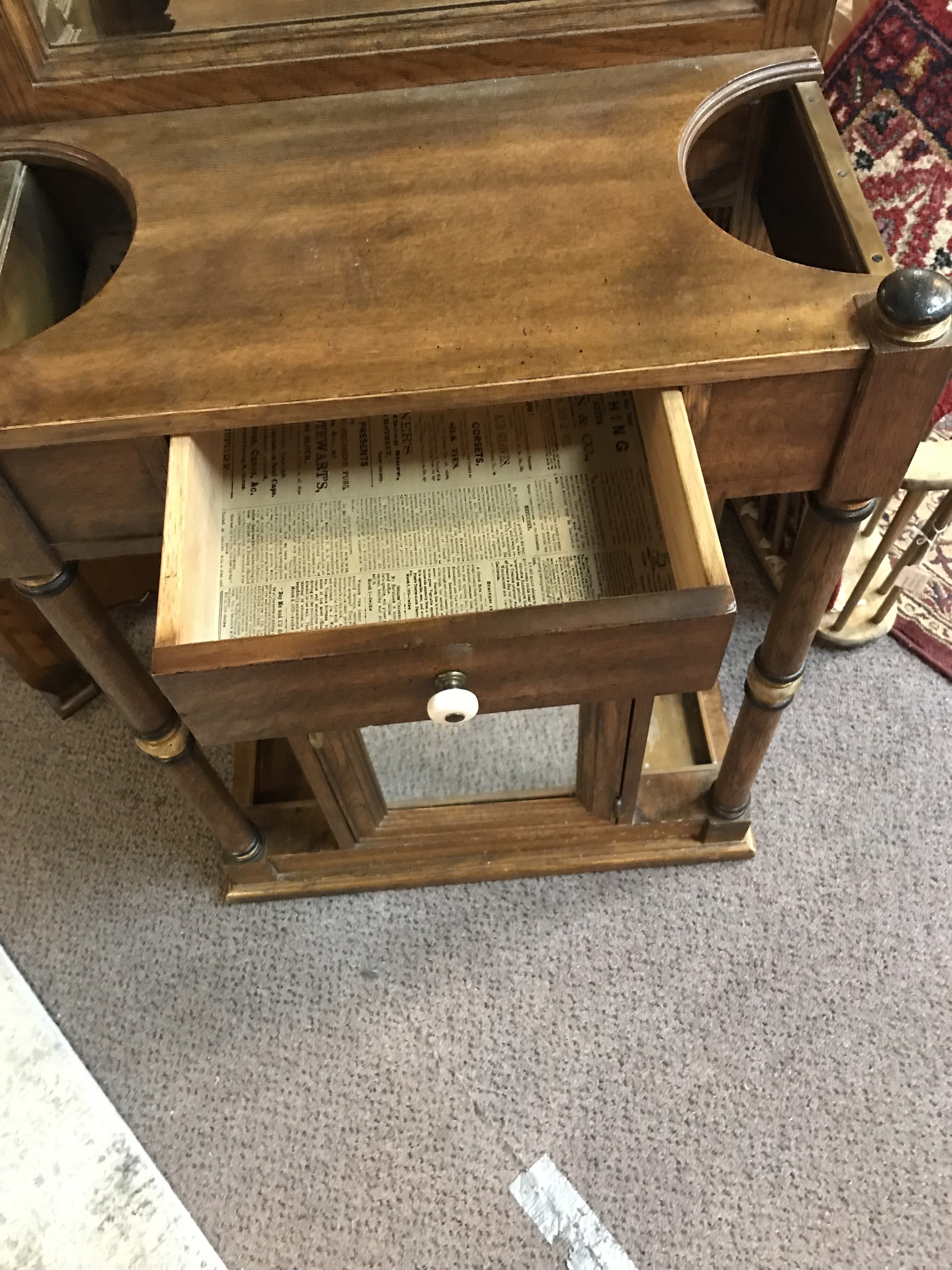 Vintage Hall Tree Round The House