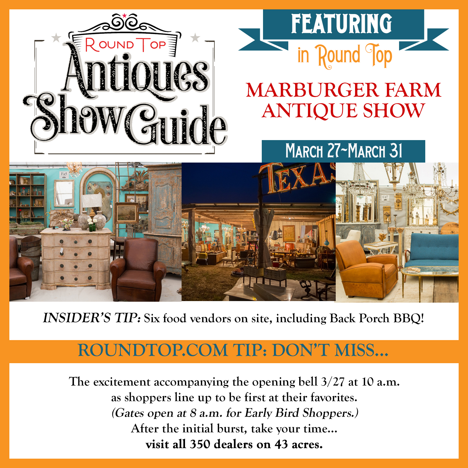 Round Top Antiques Show Advertisers Showcase