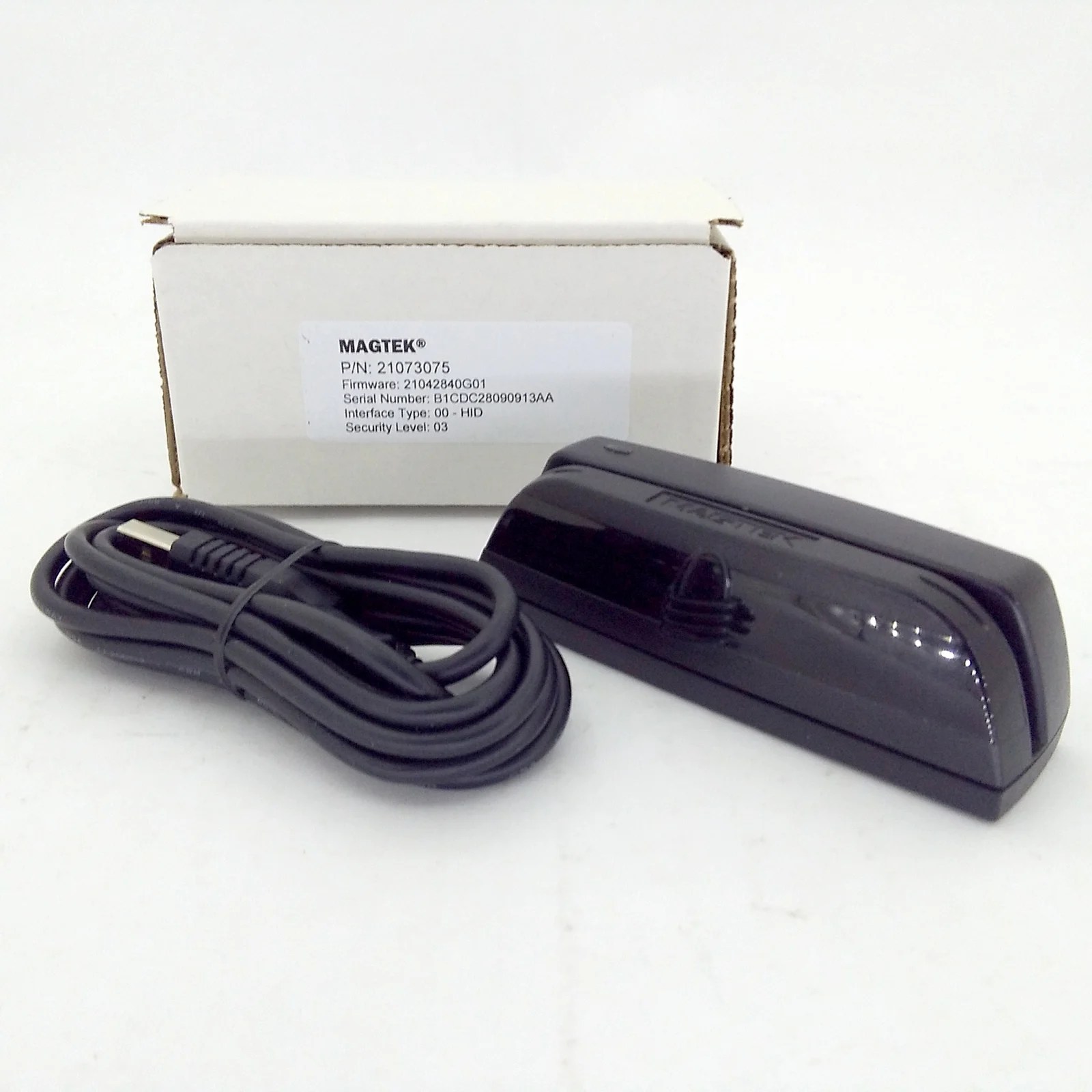 MagTek 21073075 Card Reader Dynamag BiDirectional RoundyBox