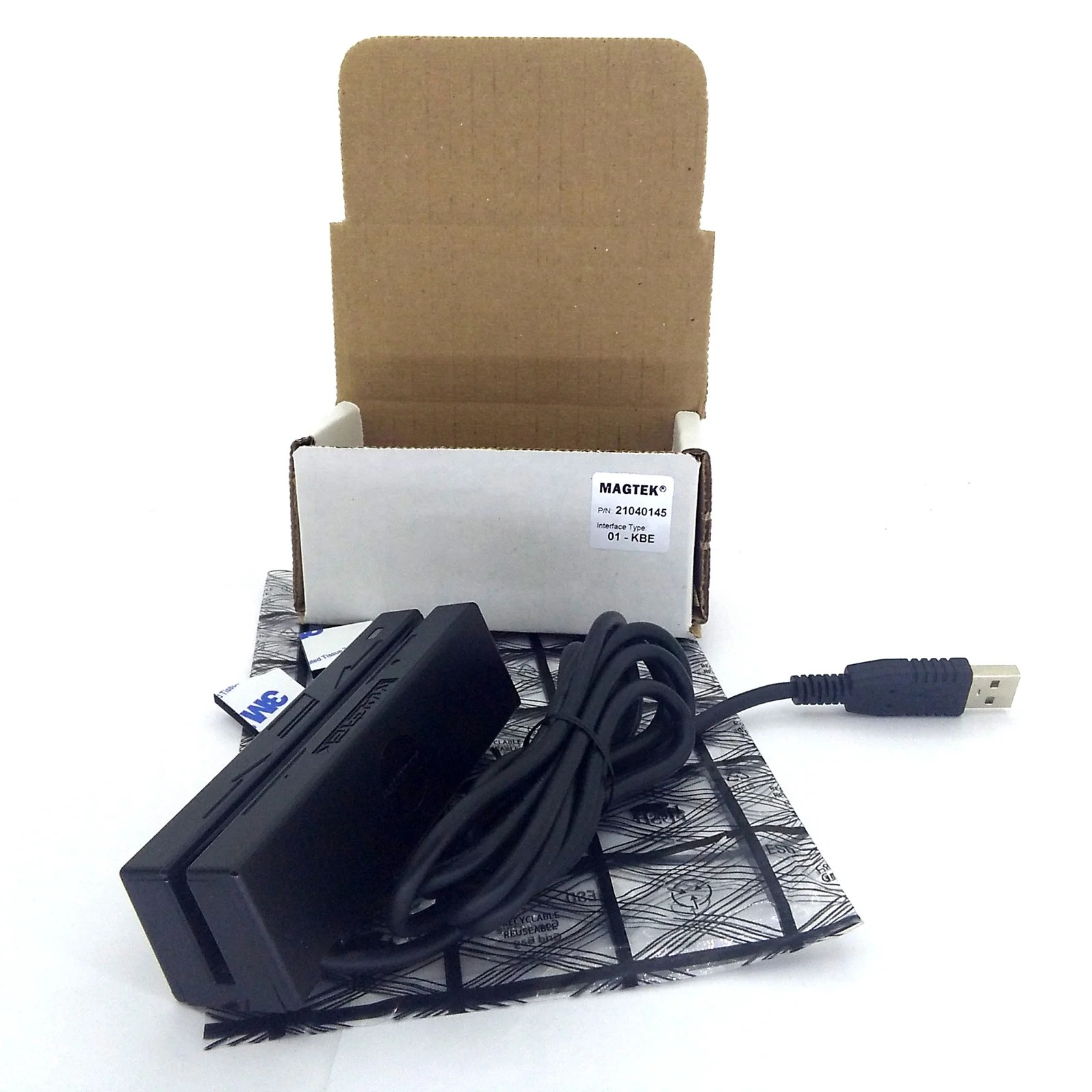 MagTek 21040145 Card Reader with USB Cable RoundyBox