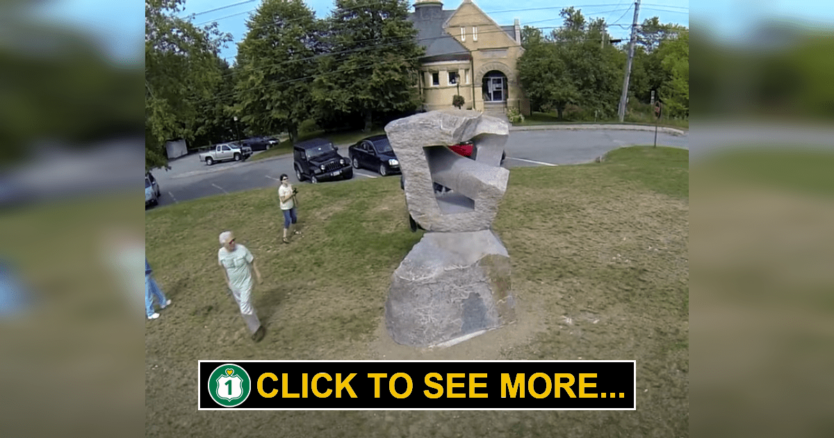 Nexus Sculpture Artist Miles Chapin in Calais, Maine Route 1 Views