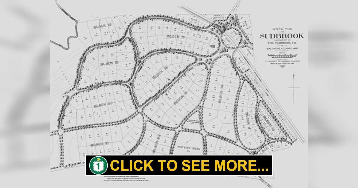 Sudbrook Park, Maryland Designed by Frederick Law Olmsted Route 1 Views