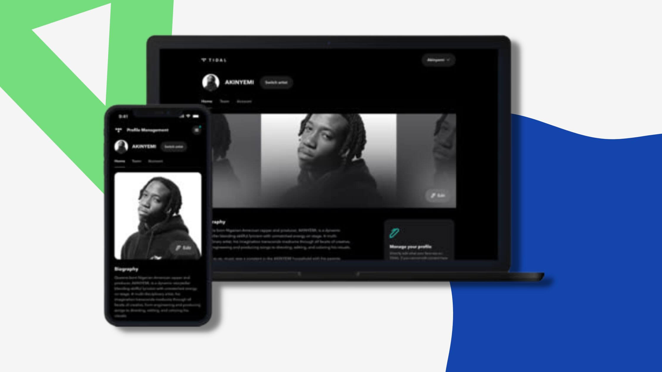 TIDAL Artist Home gives artists creative control over their profiles on