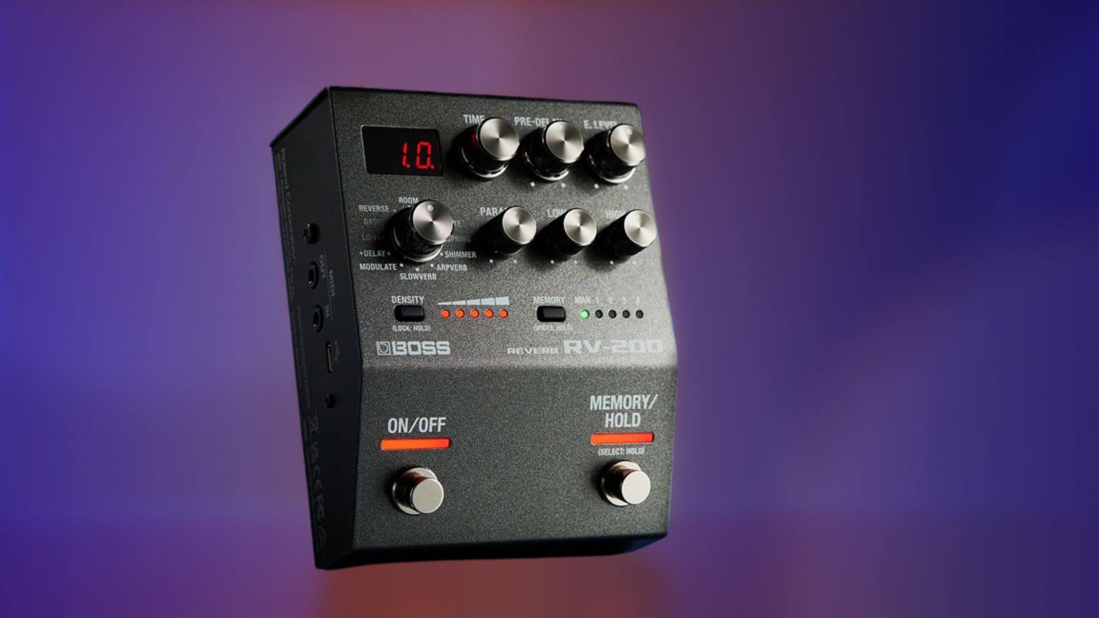 BOSS RV200 Reverb Pedal a dreamy addition to the 200 Series