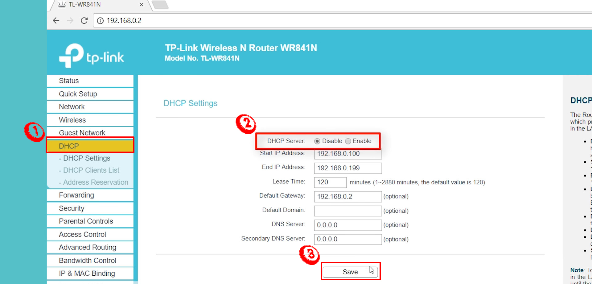 Cascaded Router Network Address Must Be a WANSide (A Simple